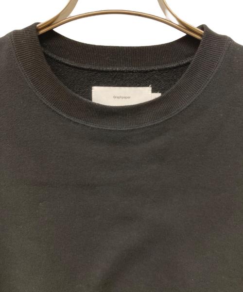 Graphpaper（グラフペーパー）Graphpaper (グラフペーパー) 24AW AZUMA Terry Crew Neck Sweat ブラック サイズ:2の古着・服飾アイテム