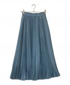 HYKEハイク）の古着「24SS TAFFETA PLEATED SKIRT(4SS タフタ プリーツ スカート)」｜ブルー