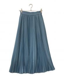 HYKE（ハイク）の古着「24SS TAFFETA PLEATED SKIRT(4SS タフタ プリーツ スカート)」｜ブルー