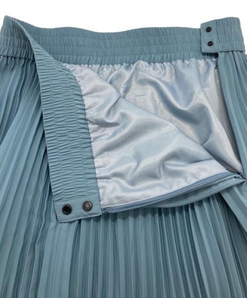 HYKE（ハイク）HYKE (ハイク) 24SS TAFFETA PLEATED SKIRT(4SS タフタ プリーツ スカート) ブルー サイズ:size１の古着・服飾アイテム