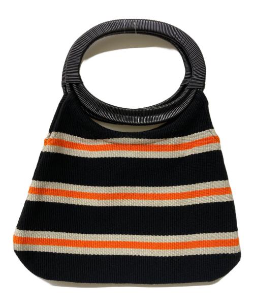 MARNI（マルニ）MARNI (マルニ) MARKET BOAT BAG ブラック×オレンジの古着・服飾アイテム