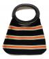 MARNI (マルニ) MARKET BOAT BAG ブラック×オレンジ：20000円