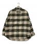 Graphpaper（グラフペーパー）の古着「Re: 名古屋限定 SIDOGRAS Cotton Flannel Oversized Regular Shirt」｜ベージュ×グリーン