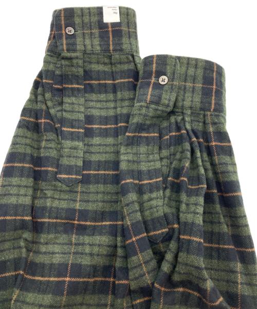 Graphpaper（グラフペーパー）Graphpaper (グラフペーパー) Re: 名古屋限定 SIDOGRAS Cotton Flannel Oversized Regular Shirt ブラック×グリーン サイズ:1 未使用品の古着・服飾アイテム