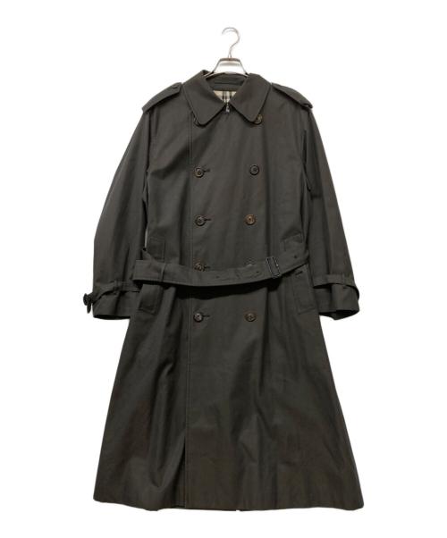 BURBERRY LONDON（バーバリーロンドン）BURBERRY LONDON (バーバリーロンドン) CLUB COLLECTION 裏ノバチェックトレンチコート チャコールグレー サイズ:Ｌの古着・服飾アイテム