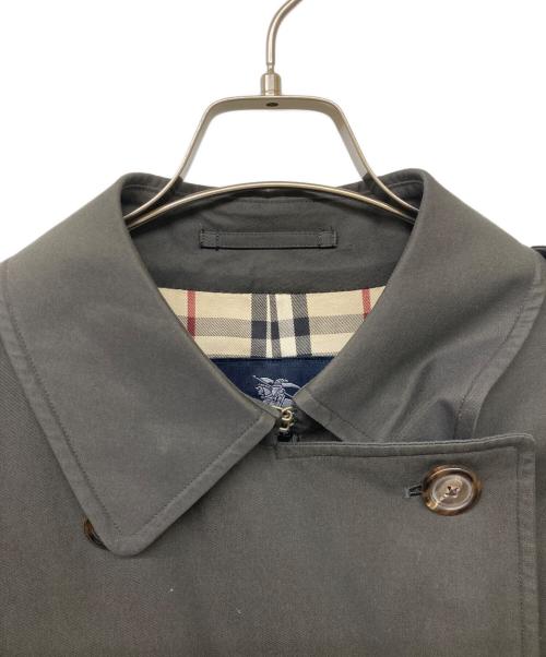 BURBERRY LONDON（バーバリーロンドン）BURBERRY LONDON (バーバリーロンドン) CLUB COLLECTION 裏ノバチェックトレンチコート チャコールグレー サイズ:Ｌの古着・服飾アイテム