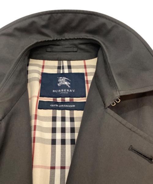 BURBERRY LONDON（バーバリーロンドン）BURBERRY LONDON (バーバリーロンドン) CLUB COLLECTION 裏ノバチェックトレンチコート チャコールグレー サイズ:Ｌの古着・服飾アイテム