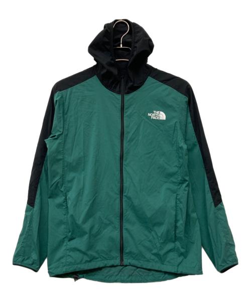 THE NORTH FACE（ザ ノース フェイス）THE NORTH FACE (ザ ノース フェイス) Anytime Wind Hoodie グリーン×ブラック サイズ:Sの古着・服飾アイテム
