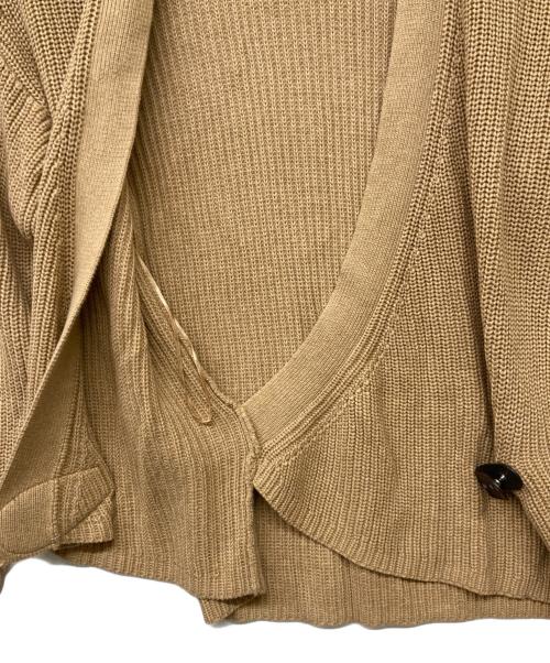 LAUREN RALPH LAUREN（ローレン ラルフ ローレン）LAUREN RALPH LAUREN (ローレン ラルフ ローレン) バックルトリムコットンカーディガン ブラウン サイズ:Mの古着・服飾アイテム