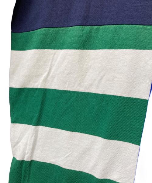 POLO RALPH LAUREN（ポロ・ラルフローレン）POLO RALPH LAUREN QRタグ Classic Fit Patchwork Jersey Rugby Shirt(クラシック フィット パッチワーク ジャージー ラグビー シャツ) マルチカラー サイズ:Mの古着・服飾アイテム