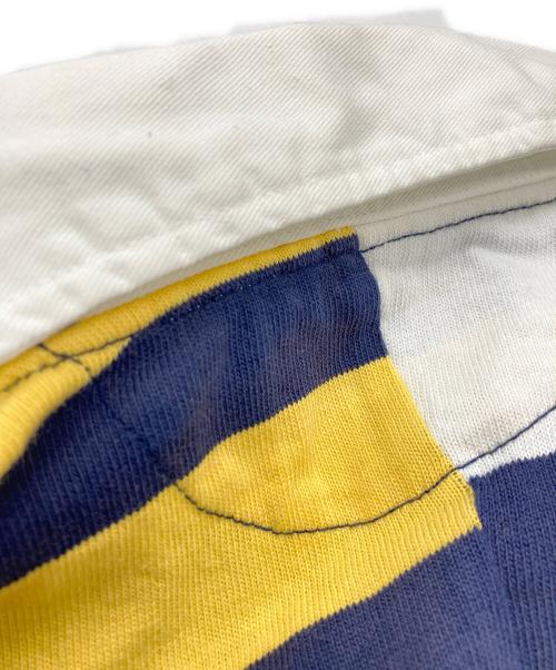 POLO RALPH LAUREN（ポロ・ラルフローレン）POLO RALPH LAUREN QRタグ Classic Fit Patchwork Jersey Rugby Shirt(クラシック フィット パッチワーク ジャージー ラグビー シャツ) マルチカラー サイズ:Mの古着・服飾アイテム