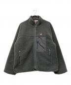 DANTONダントン）の古着「インサレーションスタンドカラーボアジャケット」｜グレー