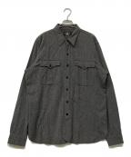 RRLダブルアールエル）の古着「Jaspe Twill Work Shirt」｜グレー