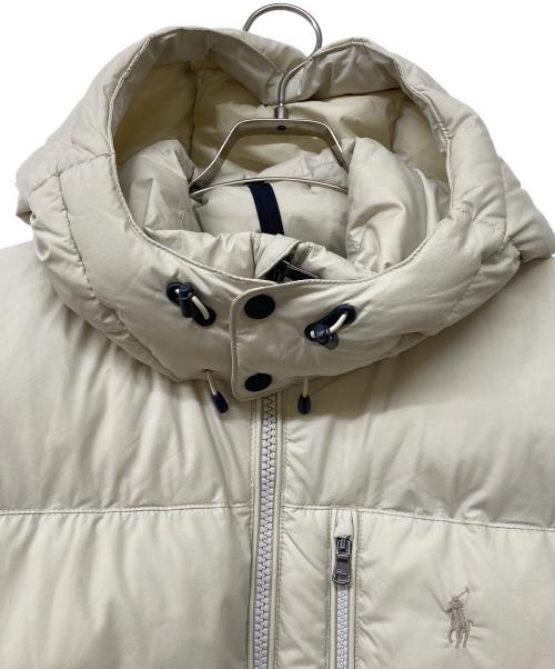 POLO RALPH LAUREN（ポロ・ラルフローレン）POLO RALPH LAUREN (ポロ・ラルフローレン) QRタグ Gorham ダウンジャケット アイボリー サイズ:Lの古着・服飾アイテム