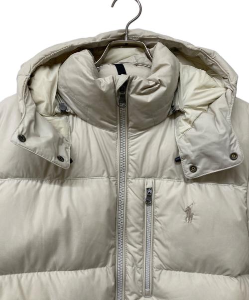 POLO RALPH LAUREN（ポロ・ラルフローレン）POLO RALPH LAUREN (ポロ・ラルフローレン) QRタグ Gorham ダウンジャケット アイボリー サイズ:Lの古着・服飾アイテム