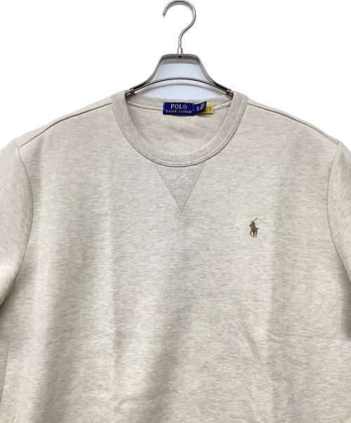 POLO RALPH LAUREN（ポロ・ラルフローレン）POLO RALPH LAUREN (ポロ・ラルフローレン) QRタグ SHORT SLEEVE SWATSHIRT(ショート スリーブ スウェットシャツ) ベージュ サイズ:XLの古着・服飾アイテム