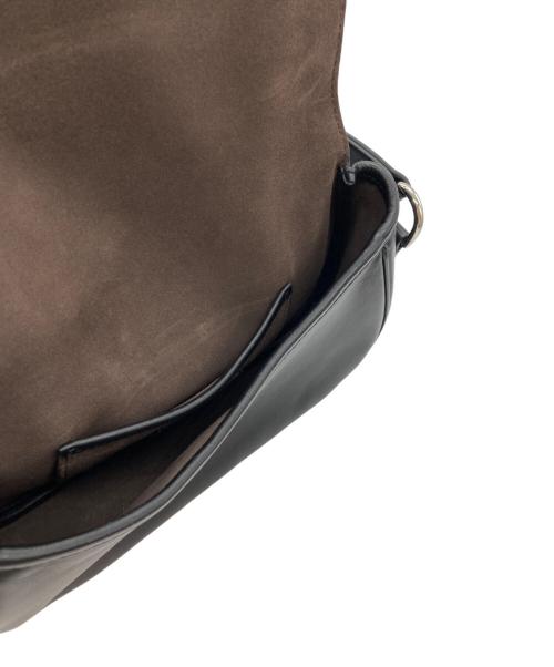 POLO RALPH LAUREN（ポロ・ラルフローレン）POLO RALPH LAUREN (ポロ・ラルフローレン) ウェリントンカーフスキンショルダーバッグ ブラック サイズ:-の古着・服飾アイテム