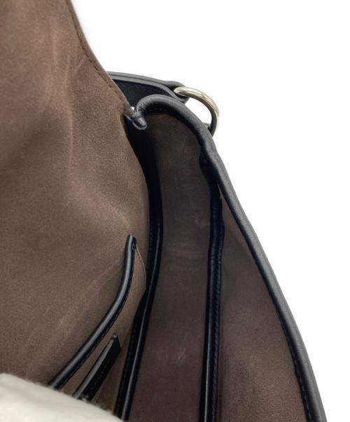 POLO RALPH LAUREN（ポロ・ラルフローレン）POLO RALPH LAUREN (ポロ・ラルフローレン) ウェリントンカーフスキンショルダーバッグ ブラック サイズ:-の古着・服飾アイテム