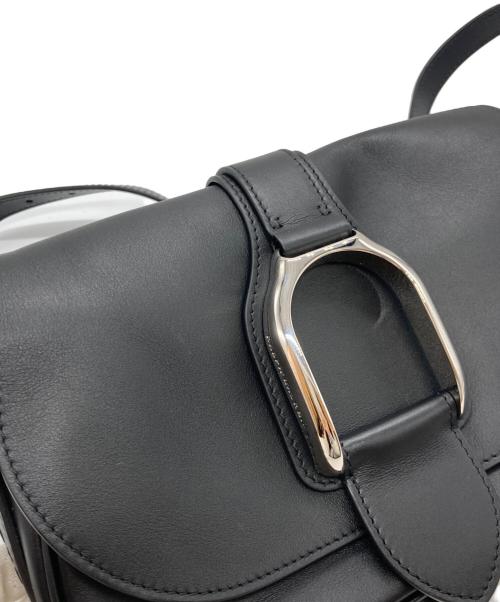 POLO RALPH LAUREN（ポロ・ラルフローレン）POLO RALPH LAUREN (ポロ・ラルフローレン) ウェリントンカーフスキンショルダーバッグ ブラック サイズ:-の古着・服飾アイテム