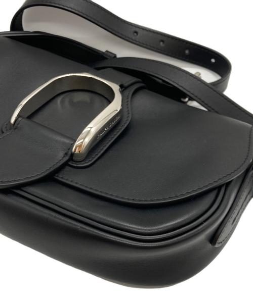 POLO RALPH LAUREN（ポロ・ラルフローレン）POLO RALPH LAUREN (ポロ・ラルフローレン) ウェリントンカーフスキンショルダーバッグ ブラック サイズ:-の古着・服飾アイテム