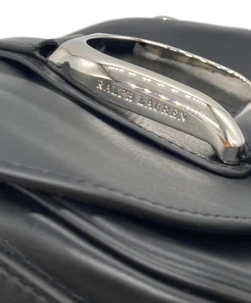 POLO RALPH LAUREN（ポロ・ラルフローレン）POLO RALPH LAUREN (ポロ・ラルフローレン) ウェリントンカーフスキンショルダーバッグ ブラック サイズ:-の古着・服飾アイテム