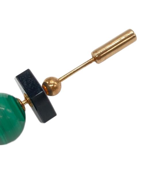 hirotaka（ヒロタカ）hirotaka (ヒロタカ) SPEAR ピアス オニキス/マラカイト サイズ:-の古着・服飾アイテム