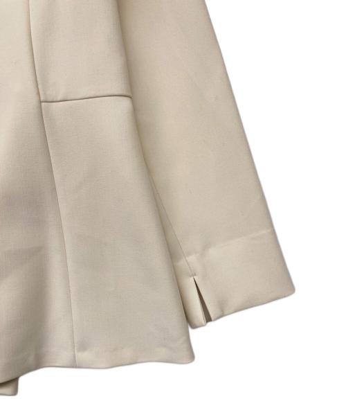 PLST（プラステ）PLST (プラステ) フェイクパールペプラムブラウスセットアップ ベージュ サイズ:Sの古着・服飾アイテム