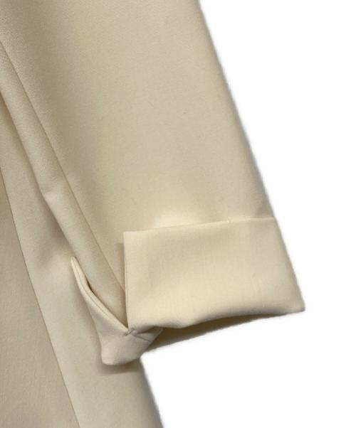 PLST（プラステ）PLST (プラステ) フェイクパールペプラムブラウスセットアップ ベージュ サイズ:Sの古着・服飾アイテム