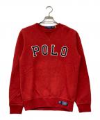 POLO RALPH LAURENポロ・ラルフローレン）の古着「QRタグ LSCNM1-LONG SLEEVE-KNIT」｜レッド