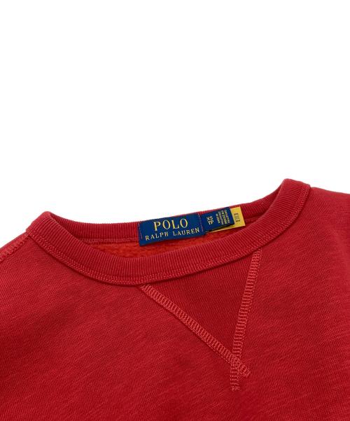 POLO RALPH LAUREN（ポロ・ラルフローレン）POLO RALPH LAUREN (ポロ・ラルフローレン) QRタグ LSCNM1-LONG SLEEVE-KNIT レッド サイズ:XSの古着・服飾アイテム