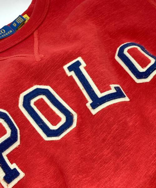 POLO RALPH LAUREN（ポロ・ラルフローレン）POLO RALPH LAUREN (ポロ・ラルフローレン) QRタグ LSCNM1-LONG SLEEVE-KNIT レッド サイズ:XSの古着・服飾アイテム