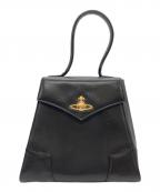 Vivienne Westwoodヴィヴィアンウエストウッド）の古着「オーブレザーハンドバッグ」｜ブラック