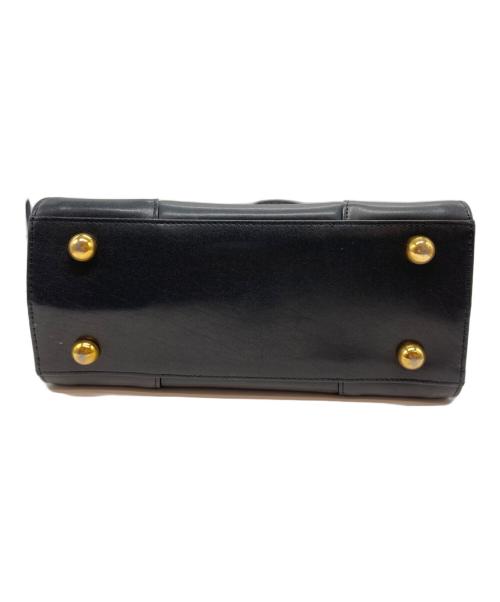 Vivienne Westwood（ヴィヴィアンウエストウッド）Vivienne Westwood (ヴィヴィアンウエストウッド) オーブレザーハンドバッグ ブラックの古着・服飾アイテム