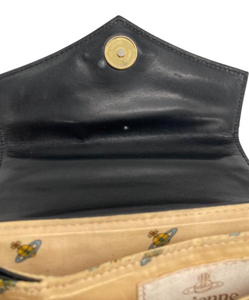 Vivienne Westwood（ヴィヴィアンウエストウッド）Vivienne Westwood (ヴィヴィアンウエストウッド) オーブレザーハンドバッグ ブラックの古着・服飾アイテム