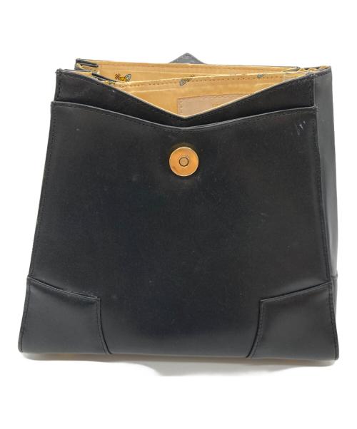 Vivienne Westwood（ヴィヴィアンウエストウッド）Vivienne Westwood (ヴィヴィアンウエストウッド) オーブレザーハンドバッグ ブラックの古着・服飾アイテム