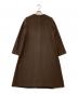 UNITED ARROWS (ユナイテッドアローズ) ノーカラーベルラインコート ブラウン サイズ:34：8000円