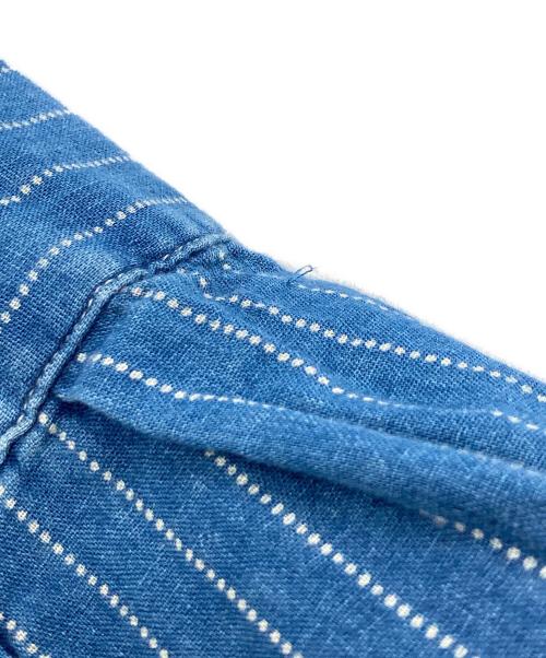 RRL（ダブルアールエル）RRL (ダブルアールエル) ストライプシャツ ブルー サイズ:Sの古着・服飾アイテム