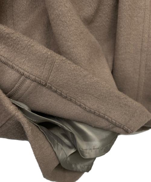 rienda（リエンダ）rienda (リエンダ) ウールMIXフードポンチョコート ブラウン サイズ:Sの古着・服飾アイテム