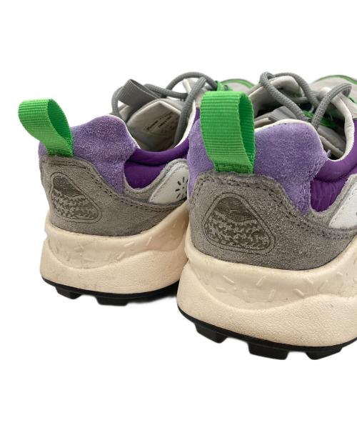 Flower MOUNTAIN（フラワーマウンテン）Flower MOUNTAIN (フラワーマウンテン) YAMANO3 グレー×パープル サイズ:26.5の古着・服飾アイテム