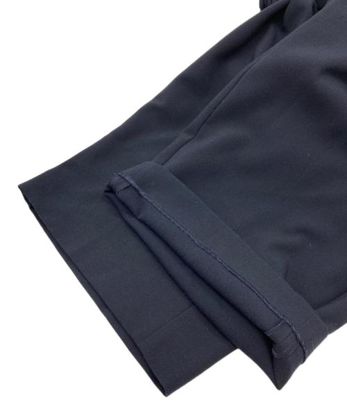 ENFOLD（エンフォルド）ENFOLD (エンフォルド) ダブルクロス1 ゴムタックトラウザー ネイビー サイズ:34の古着・服飾アイテム