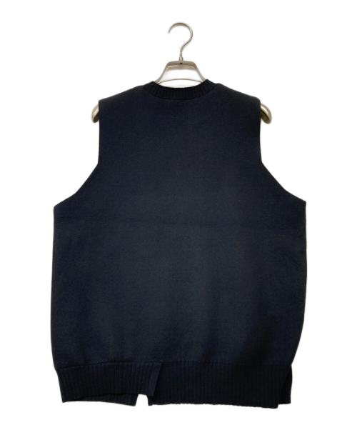 nagonstans（ナゴンスタンス）nagonstans (ナゴンスタンス) CASHMERE BLEND CREWNECK VEST ブラック サイズ:Mの古着・服飾アイテム