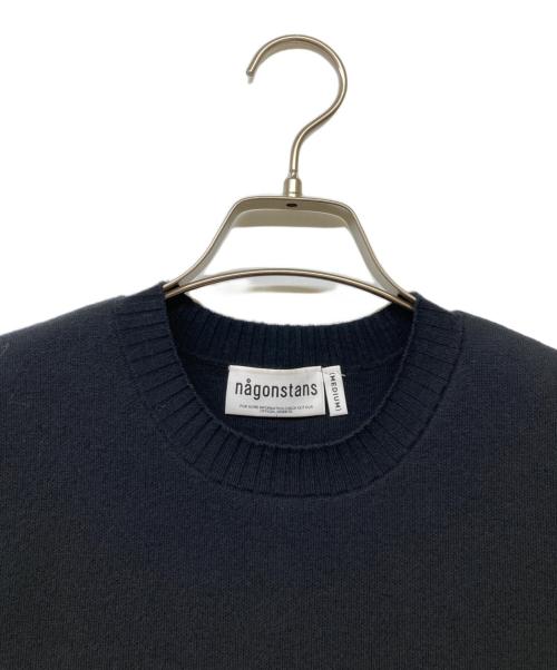 nagonstans（ナゴンスタンス）nagonstans (ナゴンスタンス) CASHMERE BLEND CREWNECK VEST ブラック サイズ:Mの古着・服飾アイテム