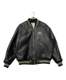 AVIREX（アヴィレックス）の古着「American Classics カウハイドレザージャケット」｜ブラック