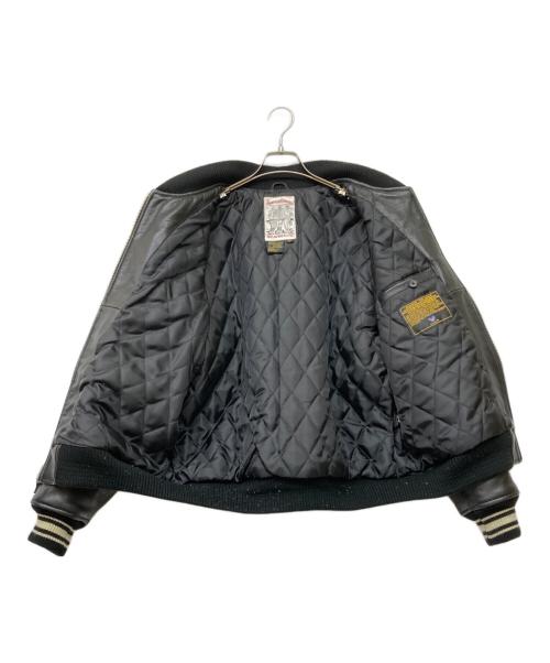 AVIREX（アヴィレックス）AVIREX (アヴィレックス) American Classics カウハイドレザージャケット ブラック サイズ:Mの古着・服飾アイテム