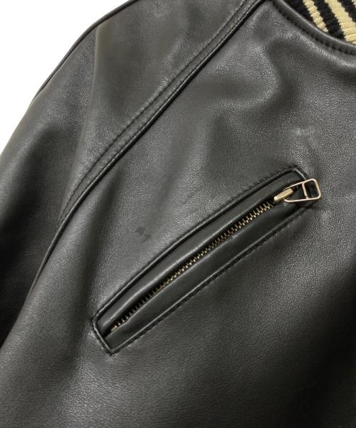 AVIREX（アヴィレックス）AVIREX (アヴィレックス) American Classics カウハイドレザージャケット ブラック サイズ:Mの古着・服飾アイテム