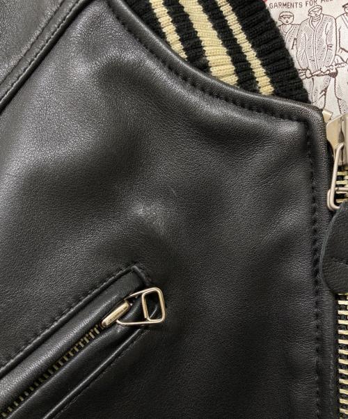 AVIREX（アヴィレックス）AVIREX (アヴィレックス) American Classics カウハイドレザージャケット ブラック サイズ:Mの古着・服飾アイテム