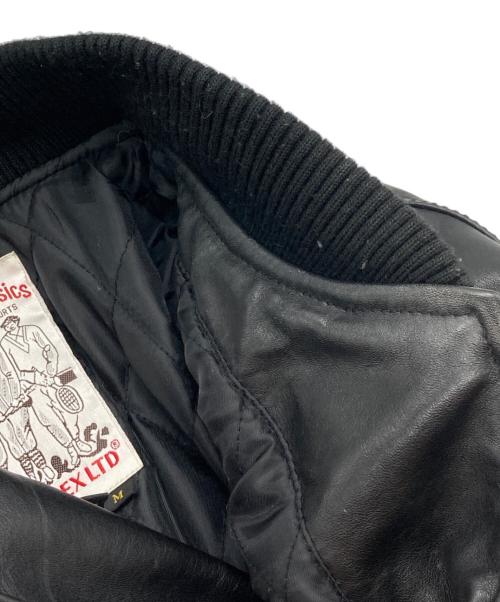 AVIREX（アヴィレックス）AVIREX (アヴィレックス) American Classics カウハイドレザージャケット ブラック サイズ:Mの古着・服飾アイテム