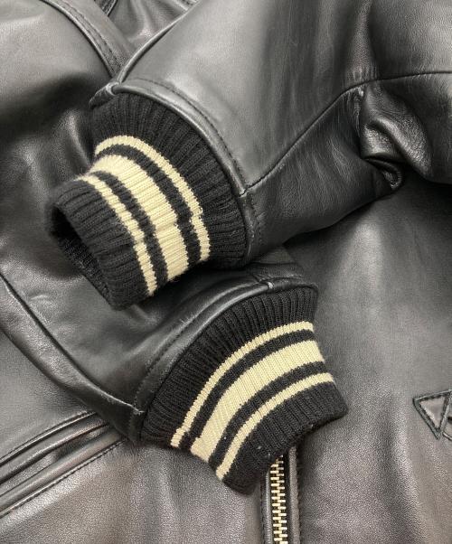 AVIREX（アヴィレックス）AVIREX (アヴィレックス) American Classics カウハイドレザージャケット ブラック サイズ:Mの古着・服飾アイテム