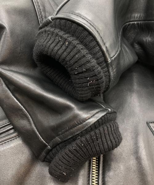 AVIREX（アヴィレックス）AVIREX (アヴィレックス) American Classics カウハイドレザージャケット ブラック サイズ:Mの古着・服飾アイテム