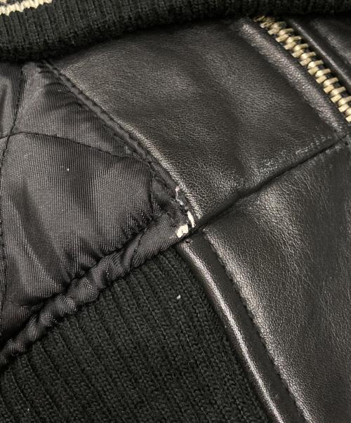 AVIREX（アヴィレックス）AVIREX (アヴィレックス) American Classics カウハイドレザージャケット ブラック サイズ:Mの古着・服飾アイテム